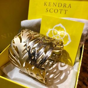 Kendra Scott Gold Feather Cuff Bracelet